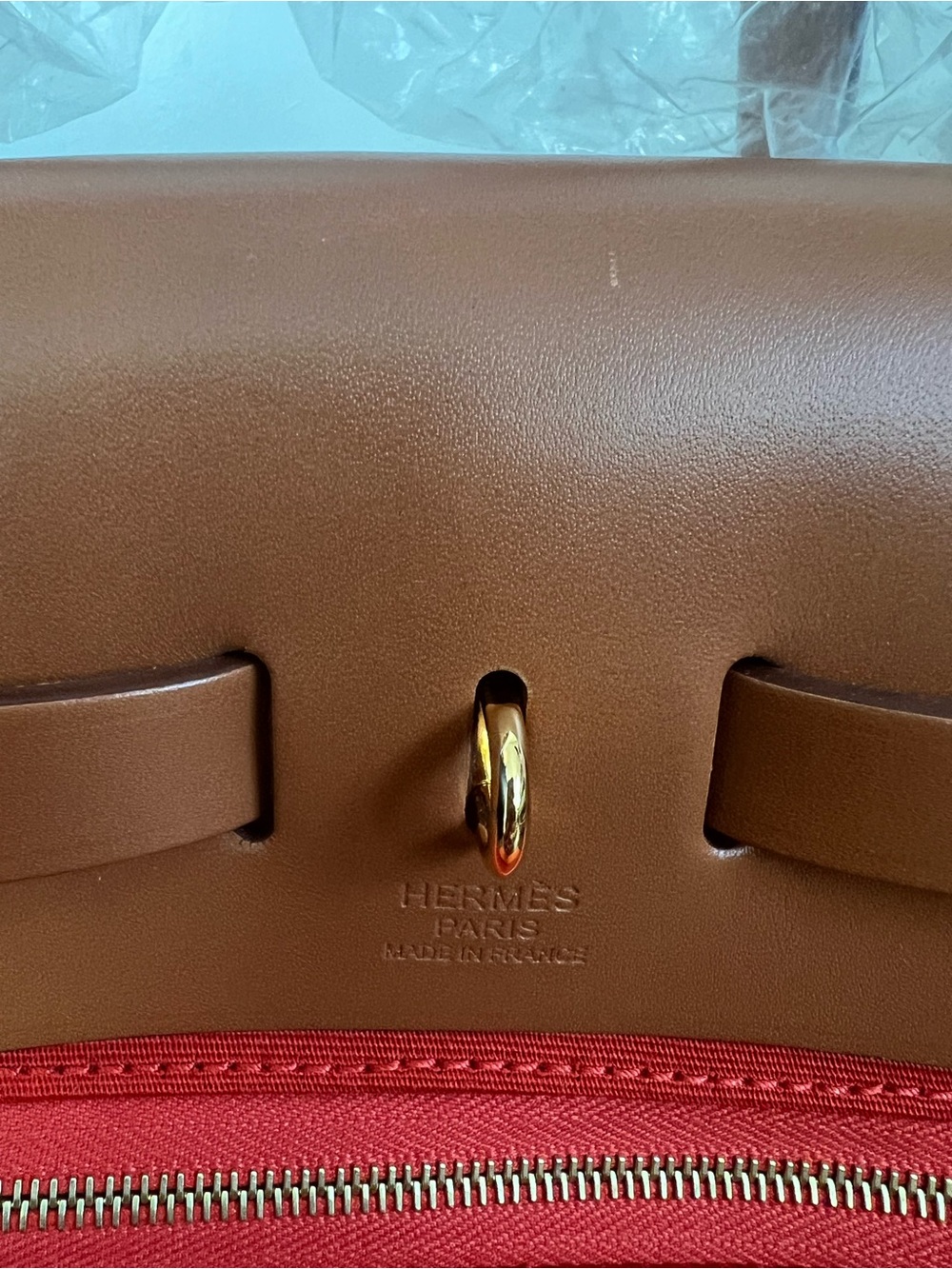 Hermès Herbag Zip RT 31 Verso Hunter Cow/Bico Officier Canvas - Picture 4 of 16